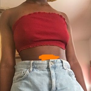 Red Crop Top